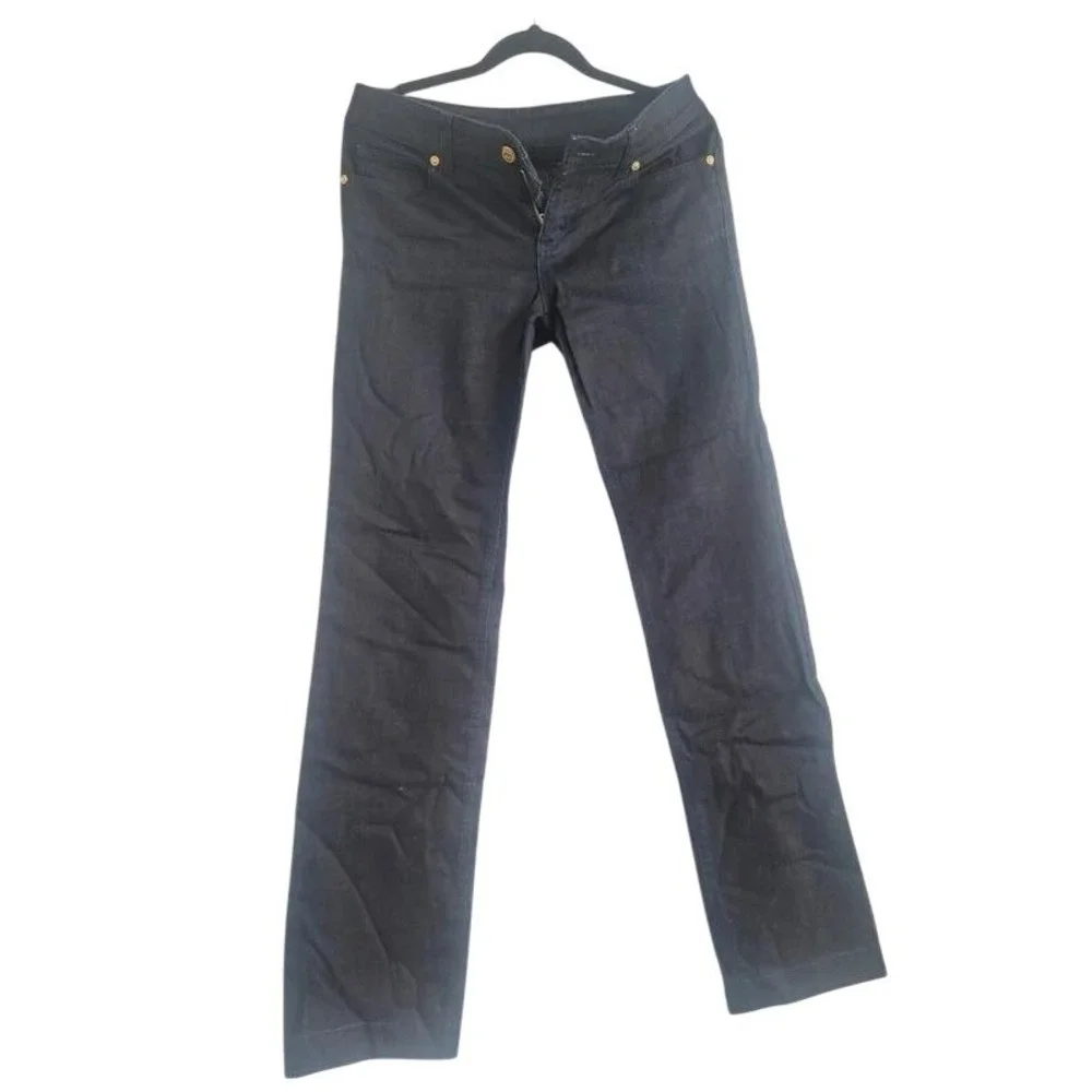 Gucci Mens Dark Wash Straight Leg Denim Jeans Made in Italy Size 8-10‎ US Indigo